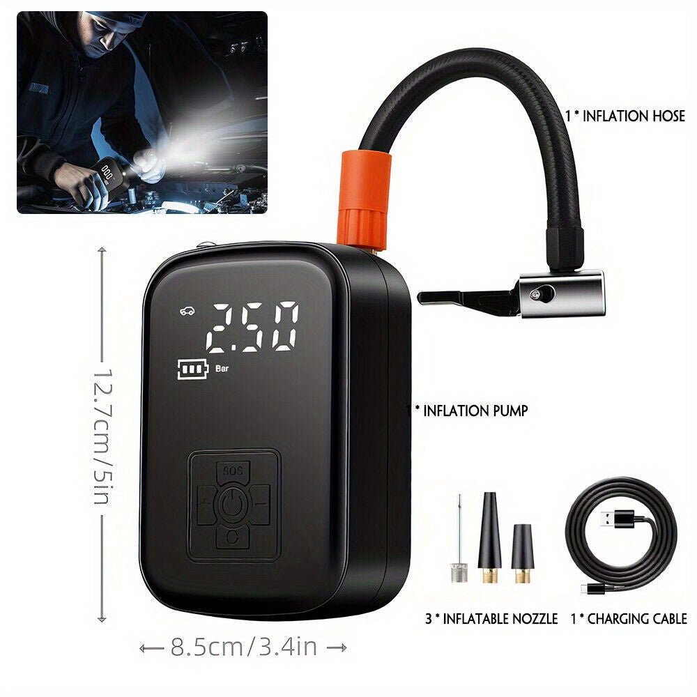 Portable 150PSI Cordless Air Compressor Tire Inflator