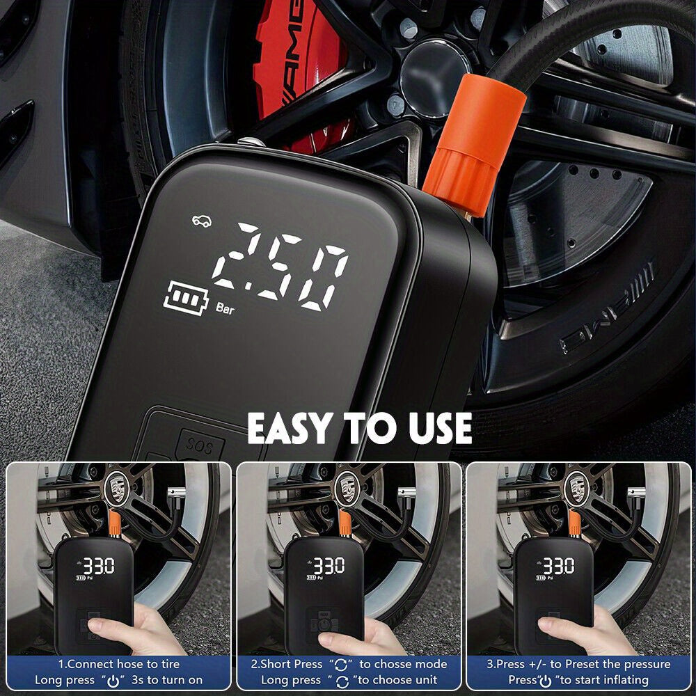 Portable 150PSI Cordless Air Compressor Tire Inflator