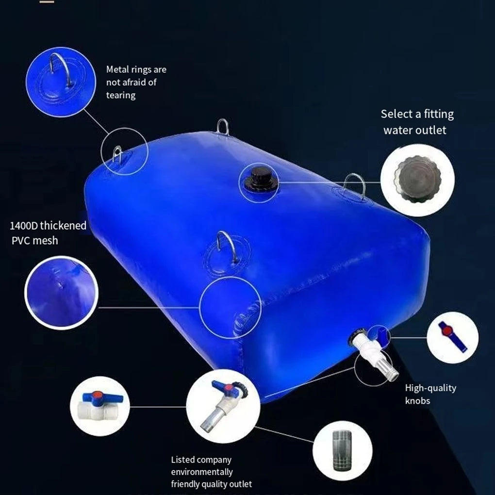 110/240L Water Storage Bladder Large Capacity Water Storage Container Drought Resistance Water Storage Containers for Car home
