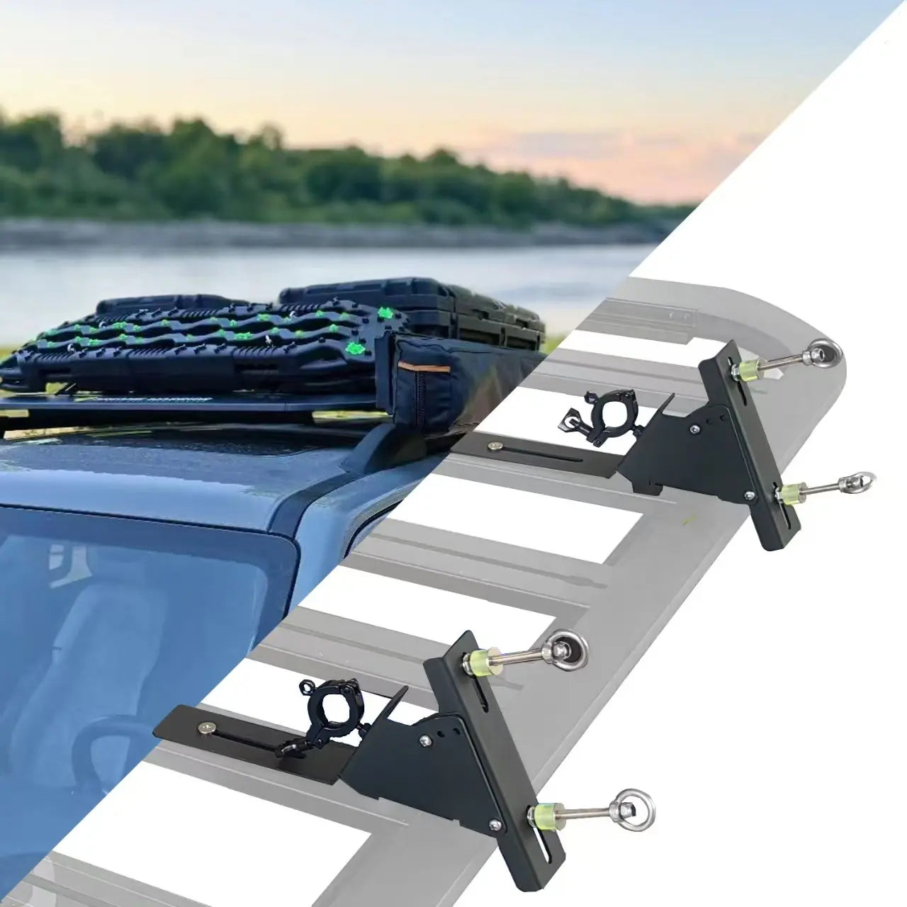Vehicle Recovery Board Side Mounts Traction Boards Mounting Kit Rescue Sand Board Platform Shovel Bracket Retrofit Accessories