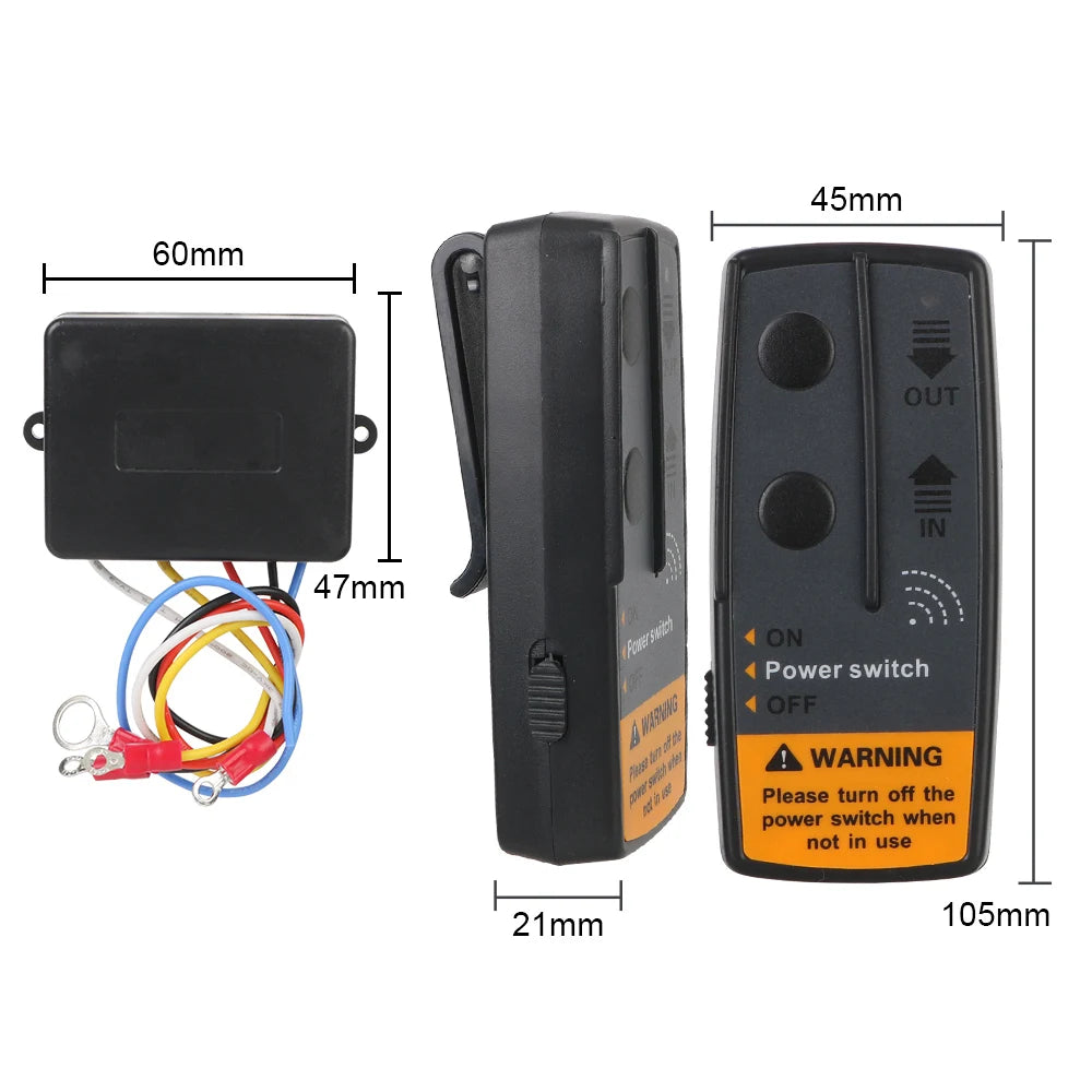 12V 24V Electric Winch Switch Controller Wireless Remote Control Accessories for Jeep Off Road 4x4 ATV Trailer Boat Universal